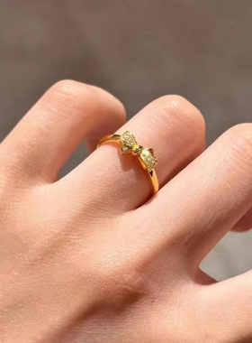 925镀银高级2025新款蝴蝶结戒指