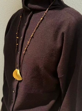 棕榈叶大体积轻奢高级感项链