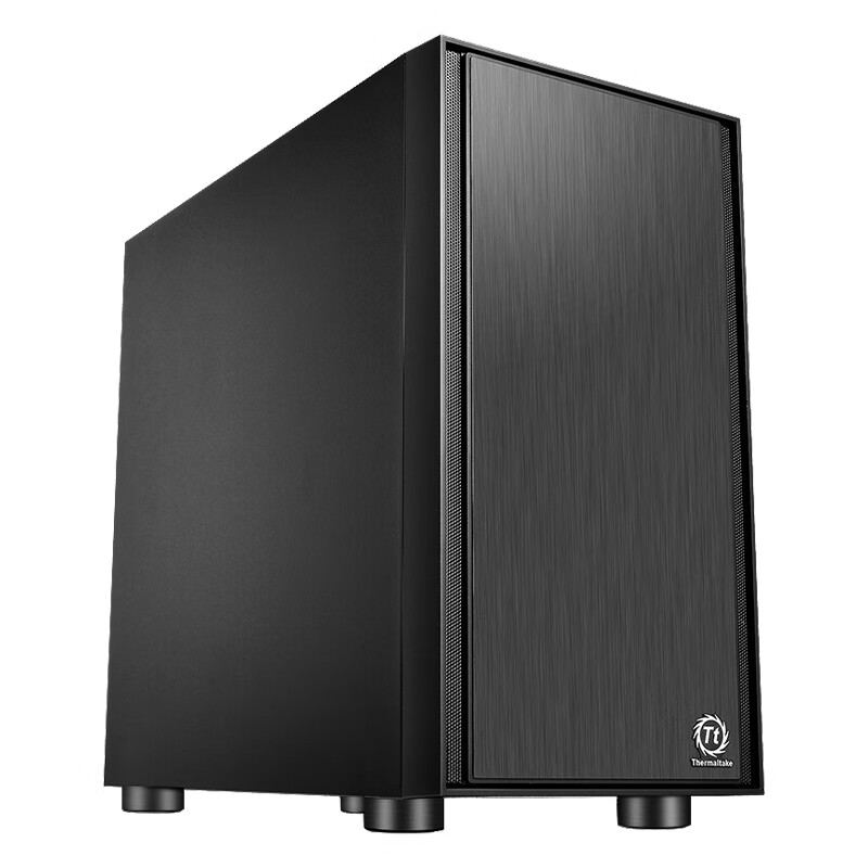 Tt(thermaltake)启航者F1F4黑白水冷静音侧透机箱支持240水冷MATX - 图0