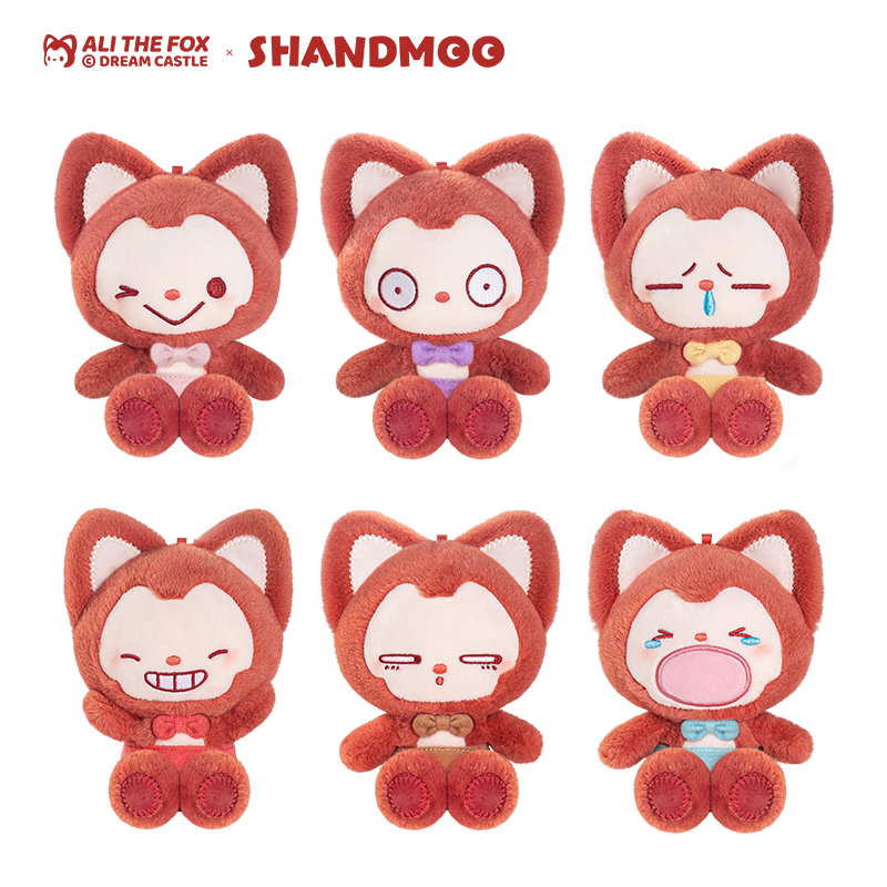正版阿狸表情挂件公仔毛绒书包钥匙扣玩偶送女生闺蜜朋友生日礼物