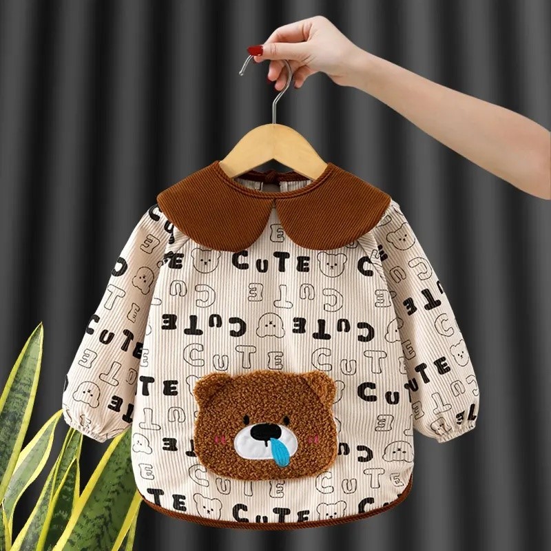 Baby smock, children's reverse dressing, autumn and winter reverse coat, children's smock