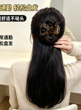 复古8字形扁平抓夹大号发卡