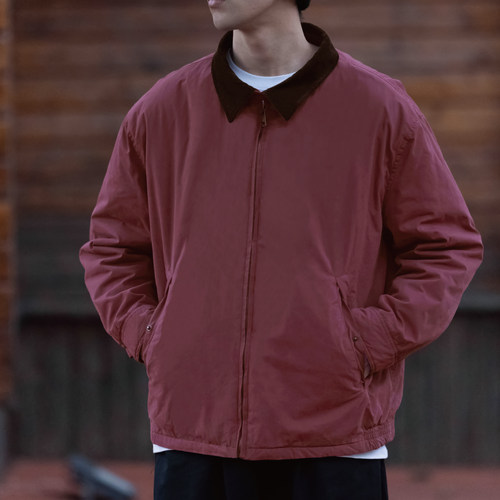 Hungry Artist新款水洗灯芯绒翻领棉服夹克男士工装老钱风外套女 - 图2