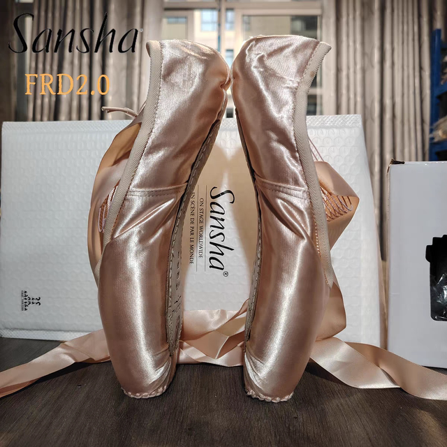 Sansha pointe shoes ballet shoes exercise shoes satin