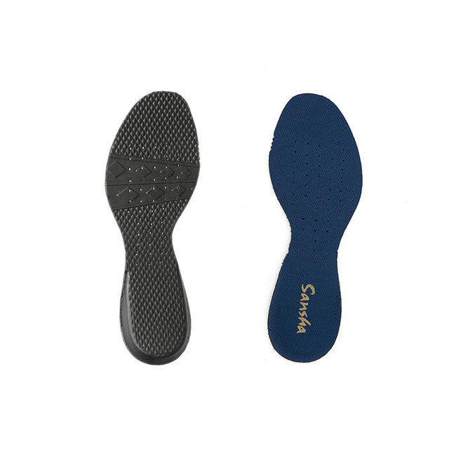 Sansha insoles are breathable, shock-absorbing and sweat-absorbing black