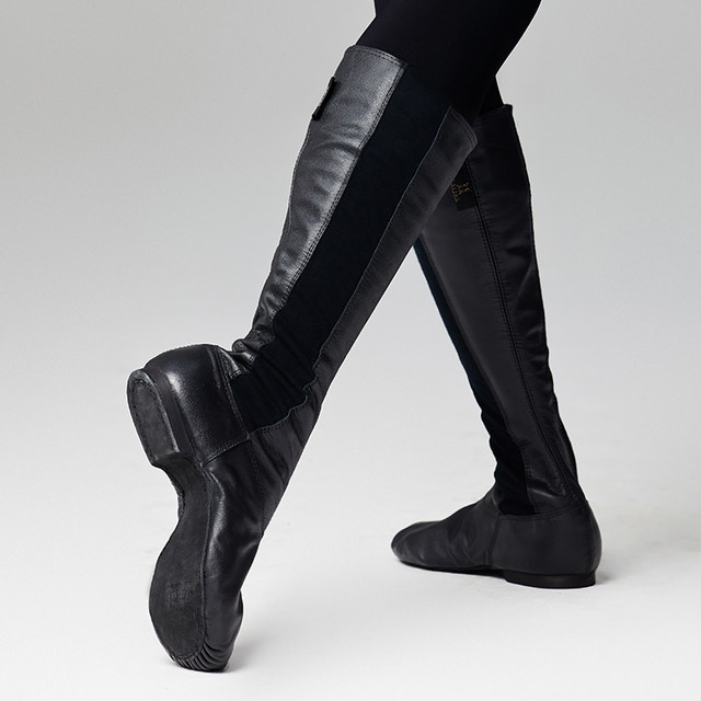 Sansha theater boots high folk dance cowhide stretch