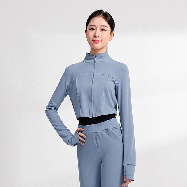 Sansha + dance top + trousers warm sports suit