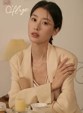 O'FLYE金色圆环耳环女款