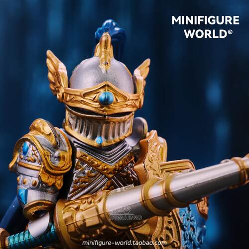 圆桌骑士中世纪兰斯洛特亚瑟王骑士战马盾牌第三方积木人仔玩具 - 图1