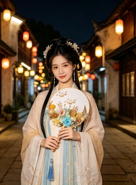 中式新娘红玫瑰手工团扇婚礼礼物