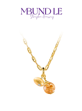 摩邦珠宝星愿上上签-lucky tag水晶项链女款节日礼品