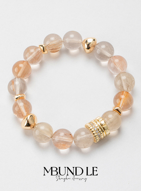 摩邦珠宝春间熔绒-单圈兔毛水晶手链11-12mm（多样性发其一