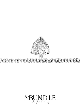 摩邦珠宝雪是春的蝴蝶结-蛋面项链时尚轻奢新款生日节日送人礼品