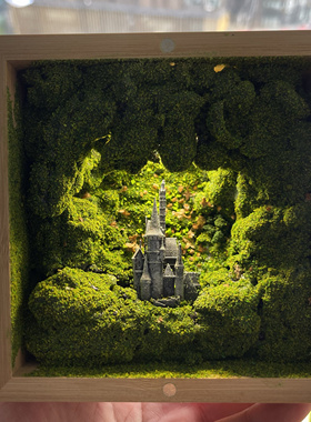 原创纯手工 森林城堡 室内玄关汽车摆件 氛围灯 装饰礼品正品包邮