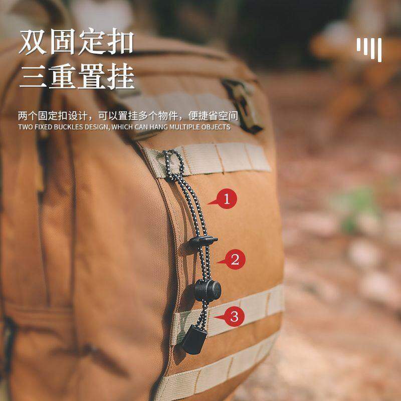 Outdoor sports travel elastic strapping rope buckle mountaineering back