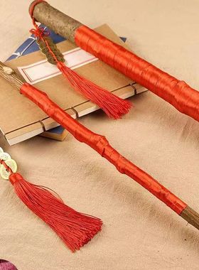 天然桃木五帝钱玄关挂件