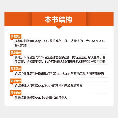 官方旗舰店 法律人的第一本DeepSeek操作指南 手把手教你打造高效的AI法律助手 杜欣宜 等 著 法律人DeepSeek操作实用指南 - 图2