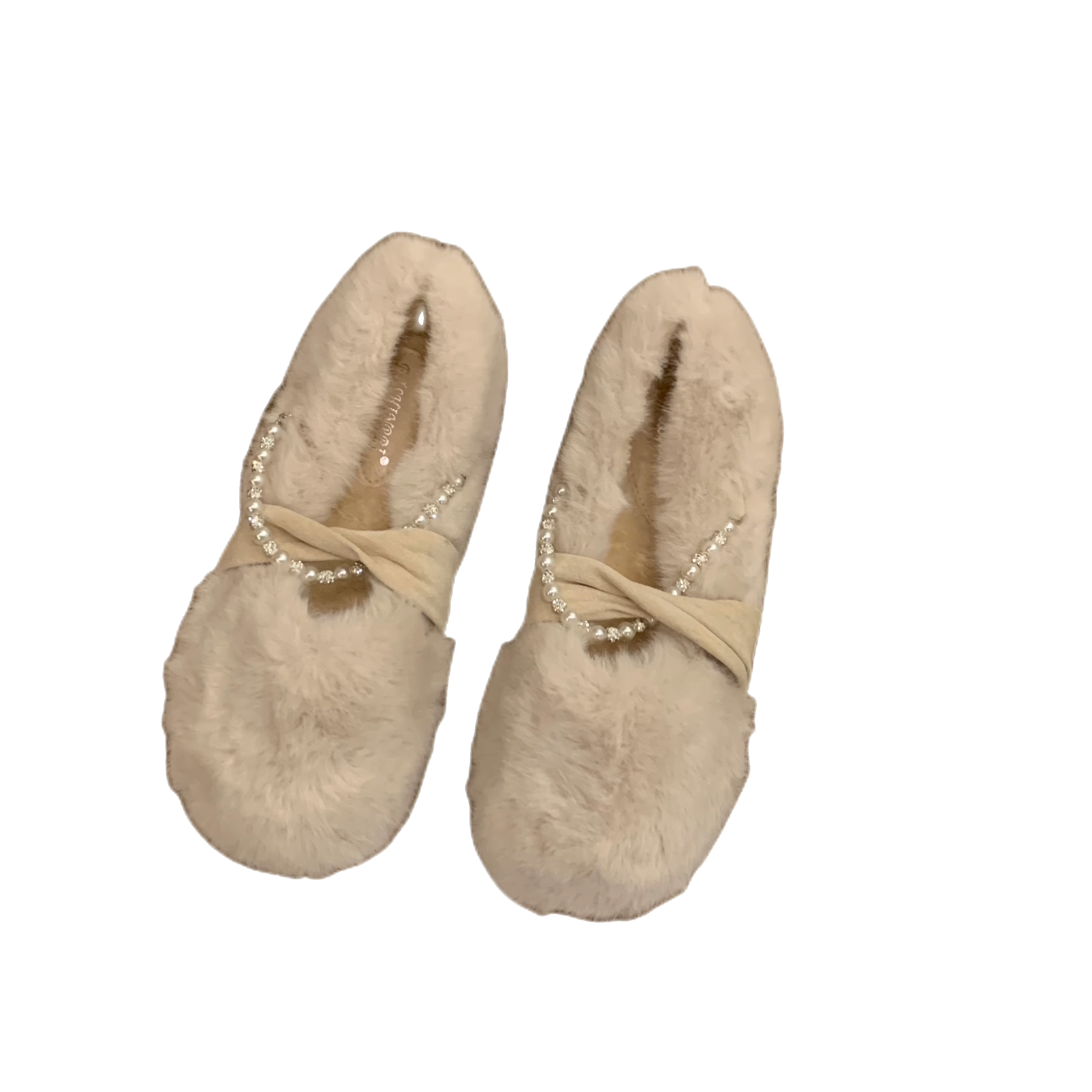 网红平底毛毛鞋女鞋子外穿2025年新款秋冬季加绒保暖豆豆棉鞋单鞋,淘宝优惠券,粉丝福利购,淘宝优惠卷