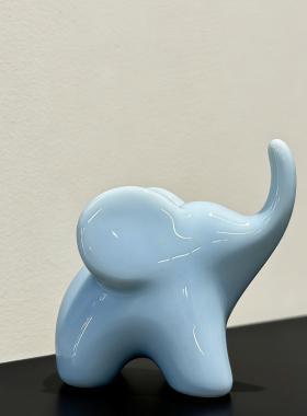 小象摆件客厅入户玄关高级感戒指收纳桌面装饰品创意小众艺术礼物