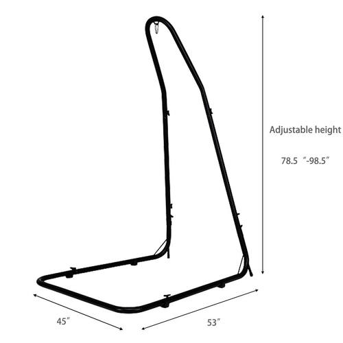 Costway Adjustable Hammock Chair Stand For Hammocks Swings - 图0