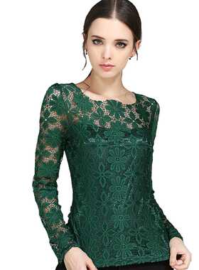 Plus size S-5XL 2018 New fashion Women's Lace Crochet Blouse