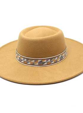 Women's cap hats for men fedoras Bowler black fashion autumn