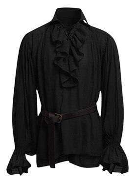 2020 Men	s Shirts High Quality Fashion Men Bandage Lo