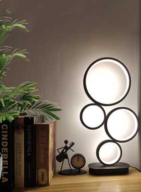 Minimalist Art Bedroom Table Lamps Stepless Dimmable Persona
