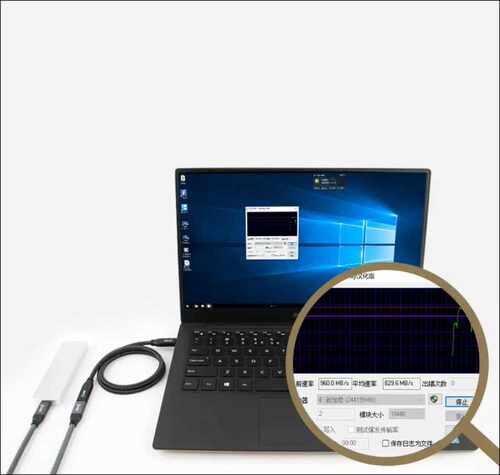 0cm/60cm Type C Extension Cable USB .1 Gen2 Braided Male - 图0