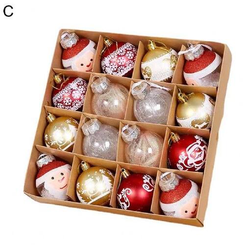16Pcs Anti-fade Lightweight Festival Prop Xmas Party Decor - 图0