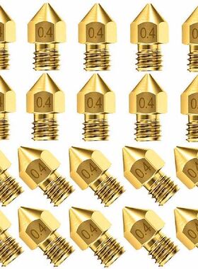 10/20Pcs 3D Printer Nozzle Accessory MK8 0.4mm Extruder
