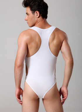 2020 High Quality Brand Men's Conjoined Ice Silk Vest One-pi