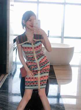 Women'S New Style Small Fragrance Dress Summer Retro Woman H