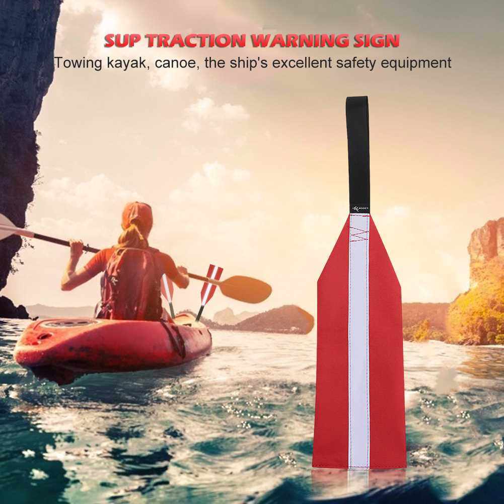 Red Safety Warning Flag Single layer Kayak Canoes SUP Long_虎窝淘
