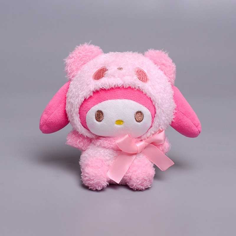 10cm Cartoon Kawaii My Melody Kuromi Cinnamoroll Kt Cat Puri - 图0