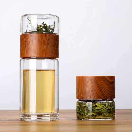 Double Wall Glass Water Bottles Top Quality Mug Cup With - 图2