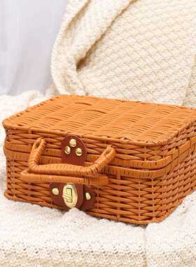 with Handles Multifunctional Sundries Organizer Woven