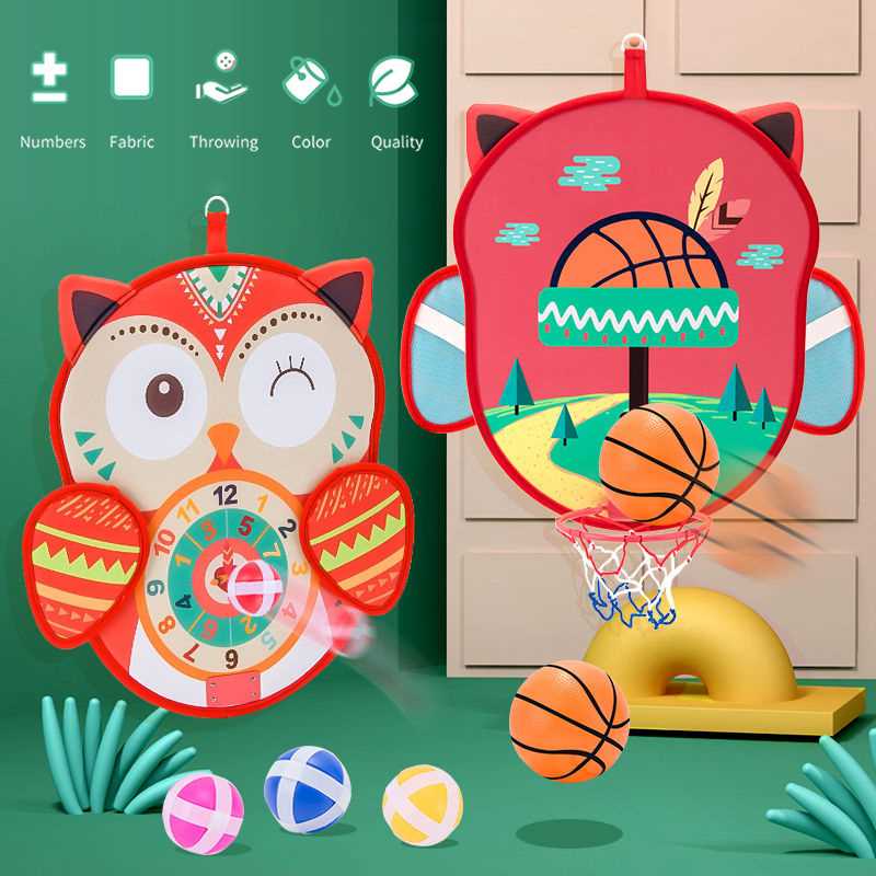 Children's Owl Dart Target Double-sided Shooting Sti - 图2