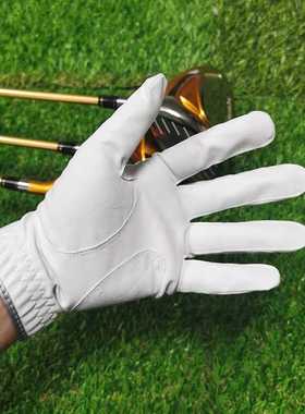Men's Comfortable Wear-resistant Leather Golf Gloves