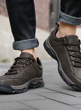 Men Boots Outdoor Walking Casual Shoes Comfortable Leather S