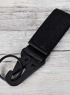 Men's canvas clasp Colorful Keychain Military nylon metal bu
