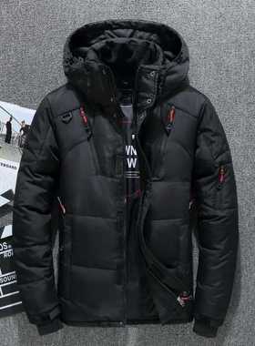 High Quality White Duck Thick Men's Down Jacket Snow Parkas