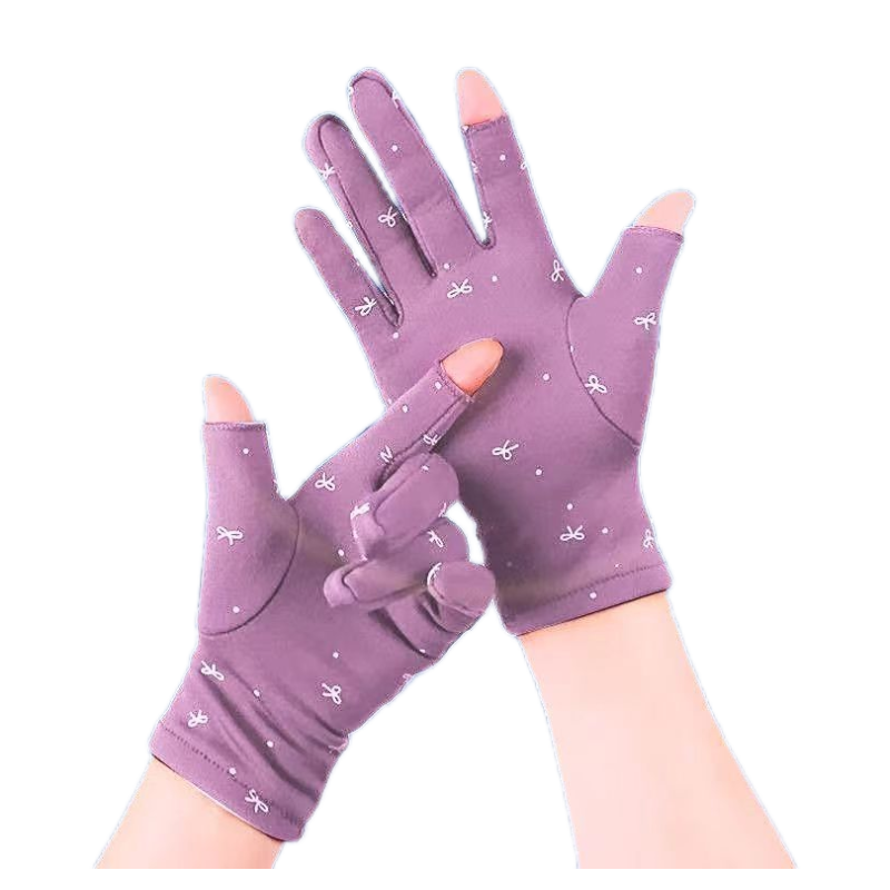 加绒手套女冬季保暖漏两指触屏工作弹力薄绒厚款骑车防寒跳舞加厚,淘宝优惠券,粉丝福利购,淘宝优惠卷