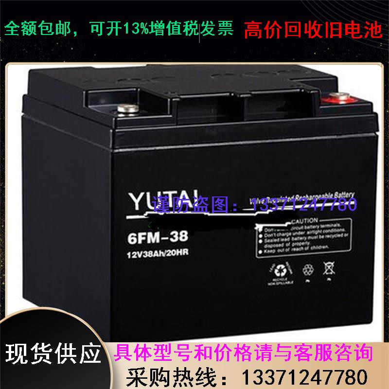 热销 YUTAI宇泰蓄电池6FM- 12V38AH/20HR 照明航海航天安防系统 - 图3