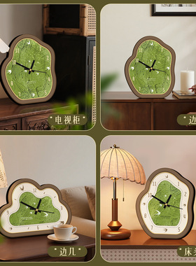 远野时钟相框摆台客厅电视柜氛围感摆件玄关入户感艺术装饰画高端