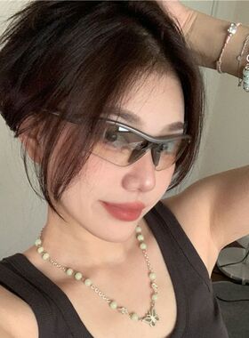 个性Y2K千禧风赛博朋克墨镜UV400户外防紫外线骑行太阳镜潮流连体