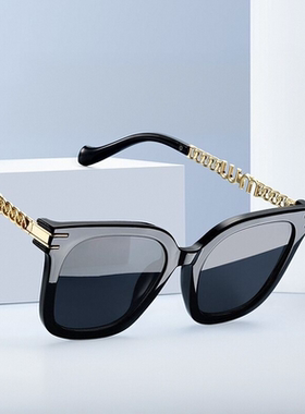 镂空链条墨镜女韩版高级感时尚个性海边度假太阳眼镜遮阳防紫外线