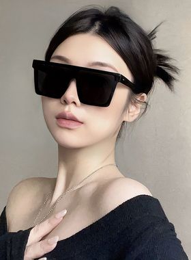 运动墨镜女复古连体超大框骑行眼镜防风防紫外线太阳镜男款显脸小