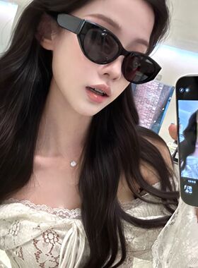 猫眼墨镜女2025新款方圆脸偏光高级感海边小脸防晒防紫外线太阳镜