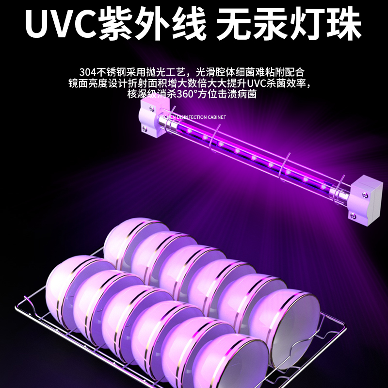 官方旗舰消毒柜家用小型立式高温烘干紫外线免沥水餐具消毒碗筷柜